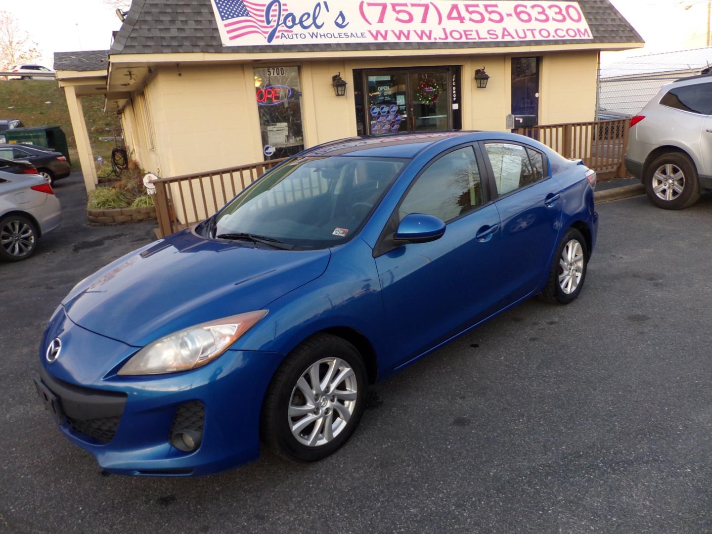 2012 Blue Mazda MAZDA3 (JM1BL1V7XC1) , located at 5700 Curlew Drive, Norfolk, VA, 23502, (757) 455-6330, 36.841885, -76.209412 - Photo#0